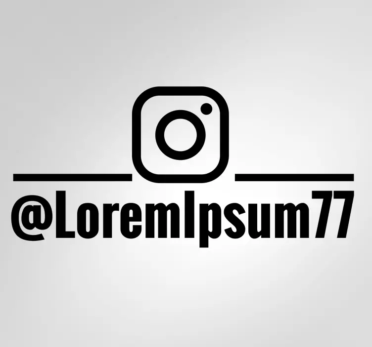 instragram personalised shop wndow Sticker - TenStickers