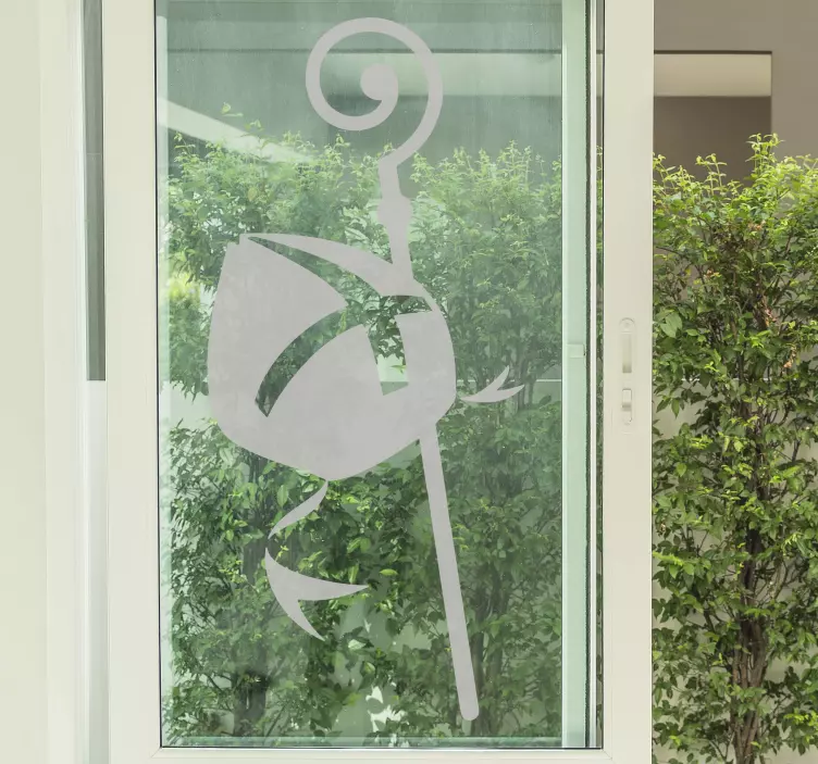 Sinterklaas themed window sticker - TenStickers