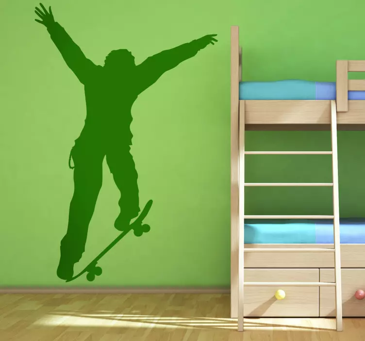 Skater Wall Sticker - TenStickers