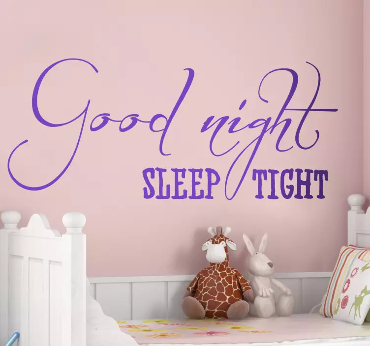 Sleep Tight Kids Decal - TenStickers