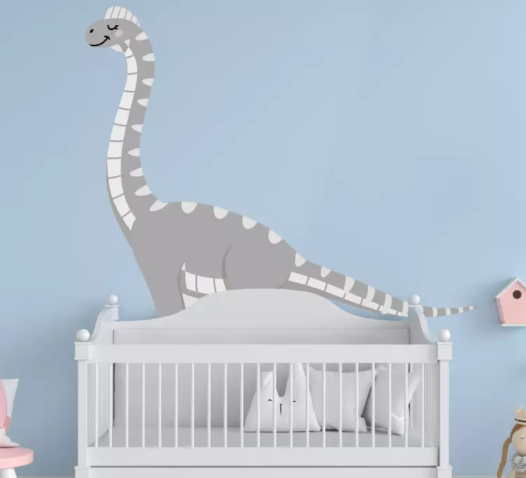 Smiling Dinosaur Graphic dragon wall sticker - TenStickers