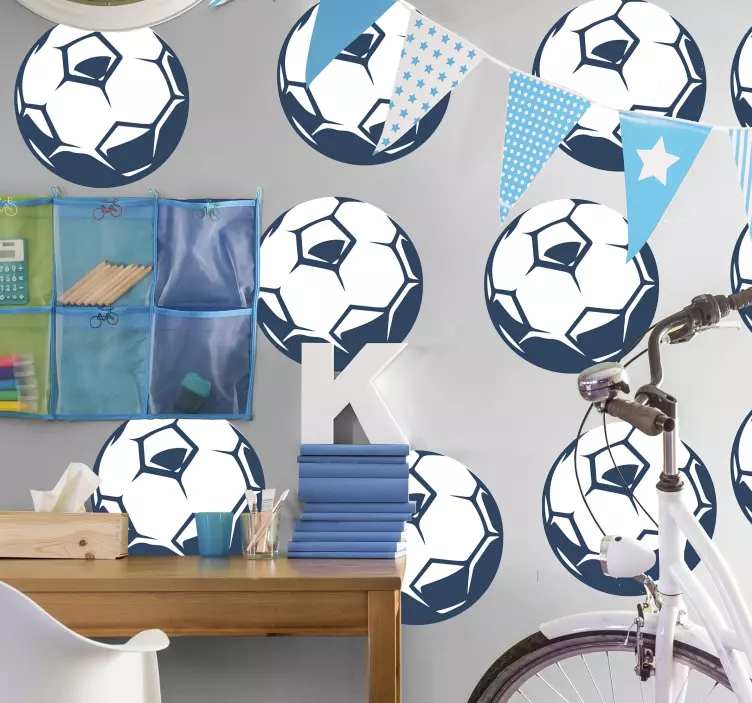 Soccer ball football wall sticker - TenStickers