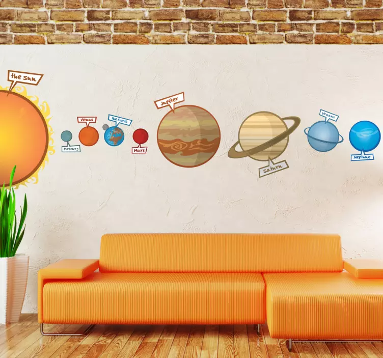 Solar System Kids Sticker - TenStickers