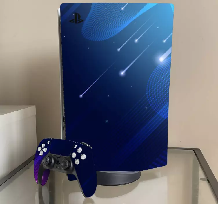 Speed light and spotlights  PS5 sticker - TenStickers