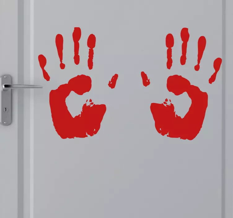 Stained Hands Sticker - TenStickers