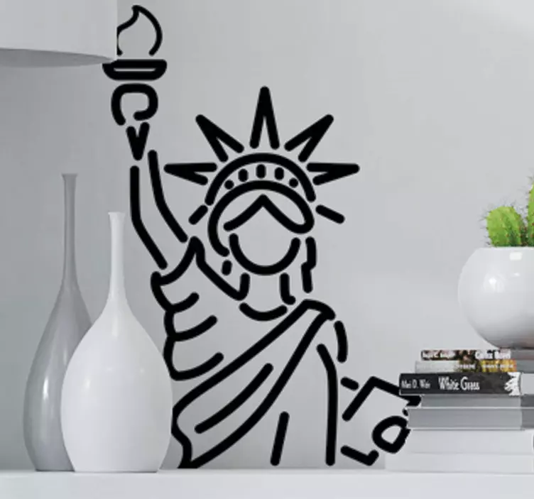 Statue of Liberty Photography Wall Mural - TenStickers