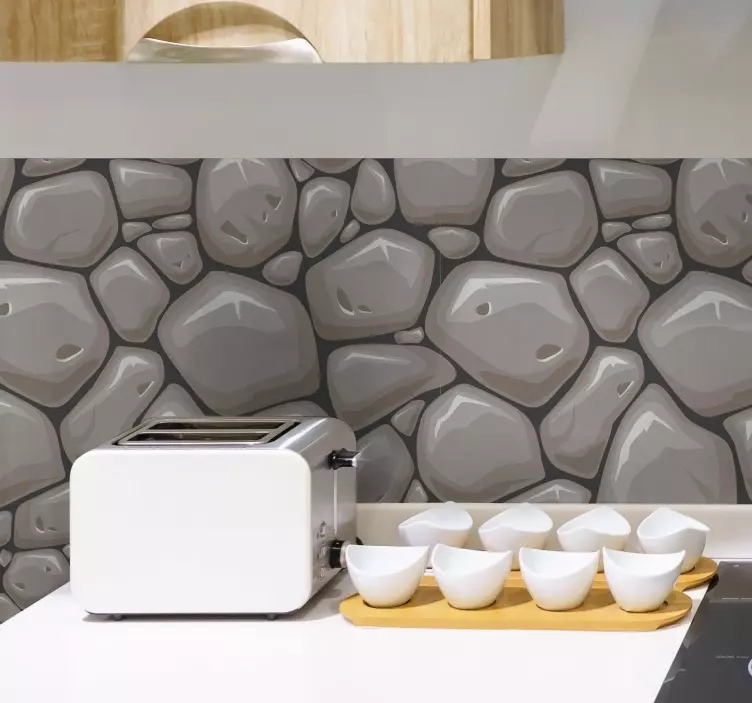 Stone Effect Wall Mural sticker - TenStickers