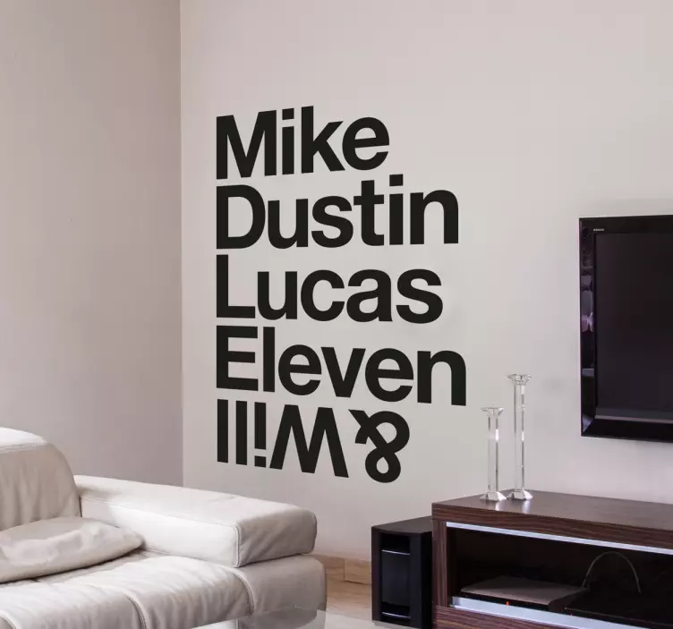 Stranger Things Wall Sticker - TenStickers