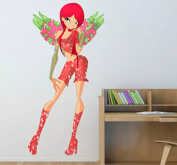 Strawberry Fairy Sticker - TenStickers