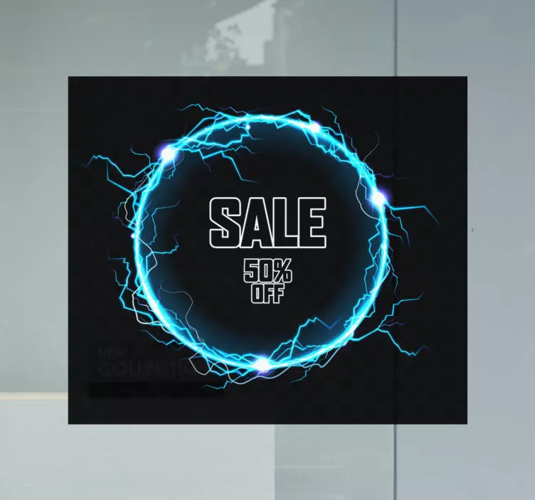 Striking sales window sticker - TenStickers