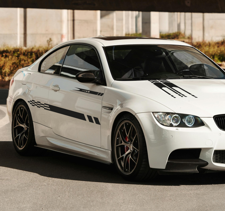 Stripes 3 designs car sticker - TenStickers