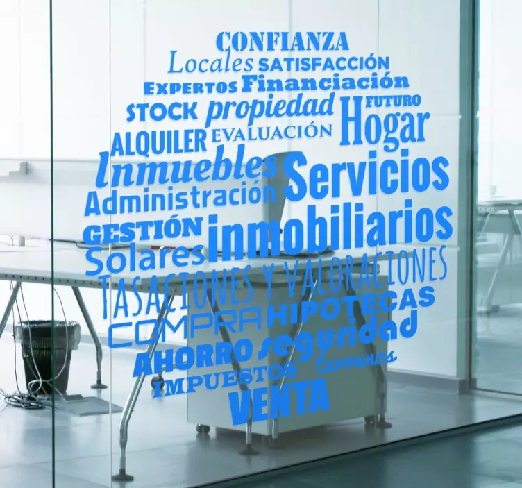 Vinilo para negocios conceptos inmobiliaria law sticker - TenStickers