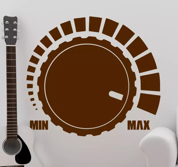 Volume Button Music  musical wall sticker - TenStickers