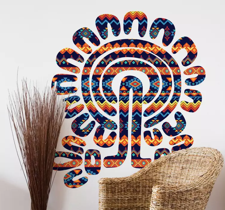 Wall decal aztec tree - TenStickers