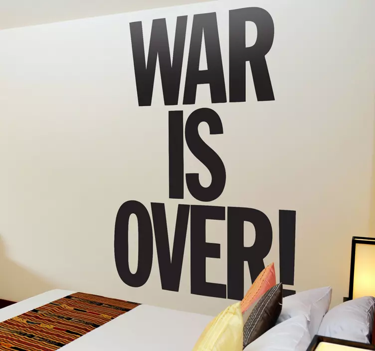 War is Over Wall Sticker - TenStickers