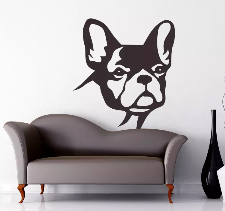 Watching Bulldog Wall STicker - TenStickers