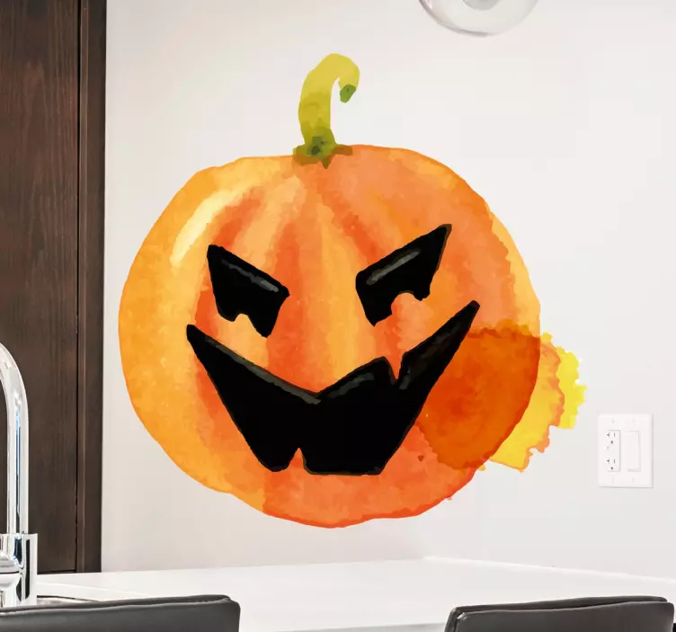 watercolor halloween sticker - TenStickers