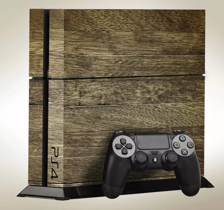 Brown wooden texture ps4 skin - TenStickers