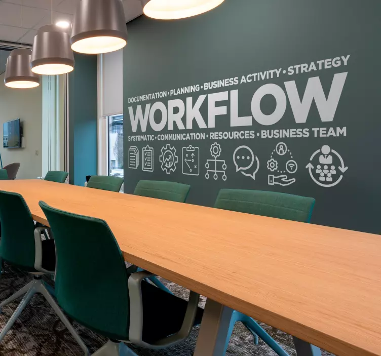 workflow office sticker - TenStickers