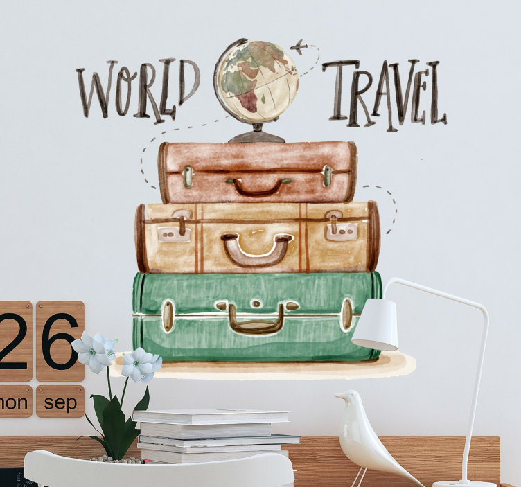 World Travel Decorative Wall Sticker - TenStickers