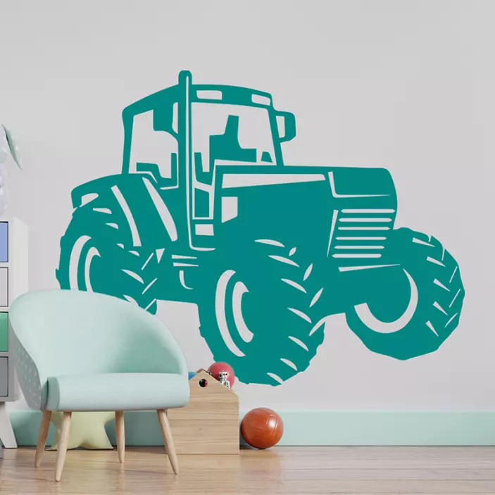 Zetro Tractor illustration sticker - TenStickers