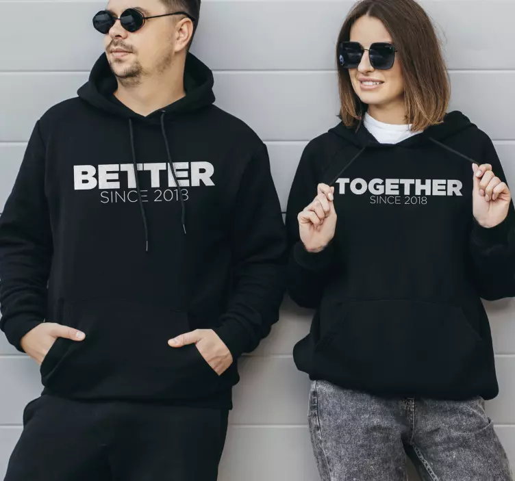 Mother and daughter t-shirts better together since 2018 - TenStickers