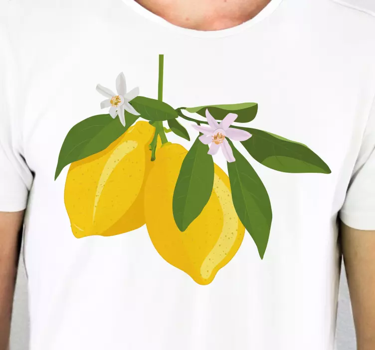 Lemon fruit tree cute t-shirt - TenStickers