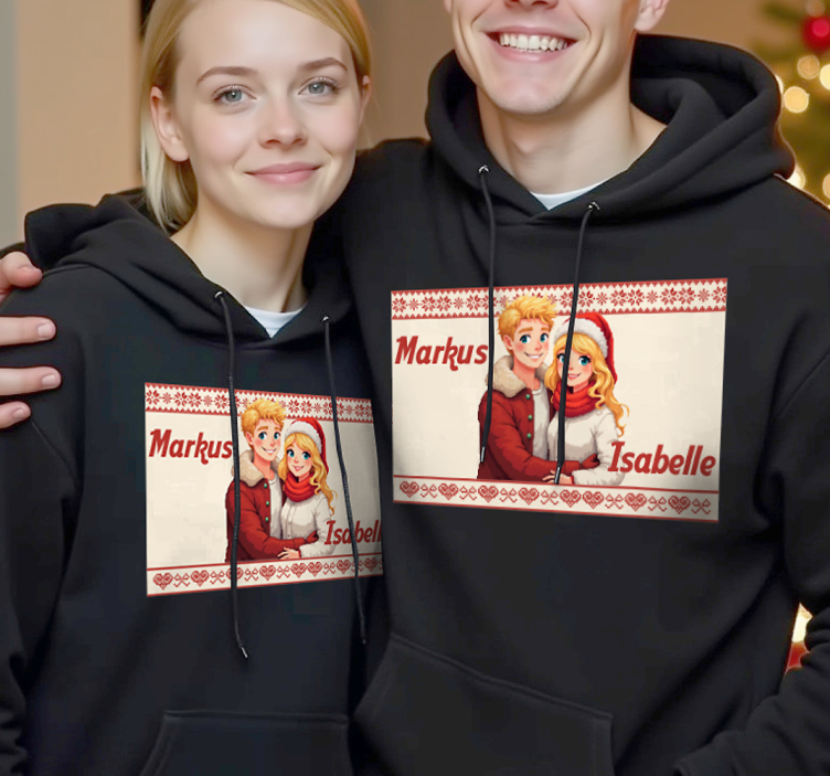 You and me forever personalizable couple t shirts - TenStickers