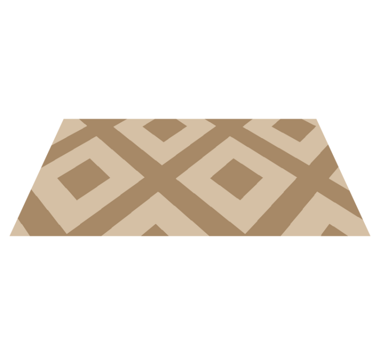 Beige fabric imitation bathroom vinyl rug - TenStickers