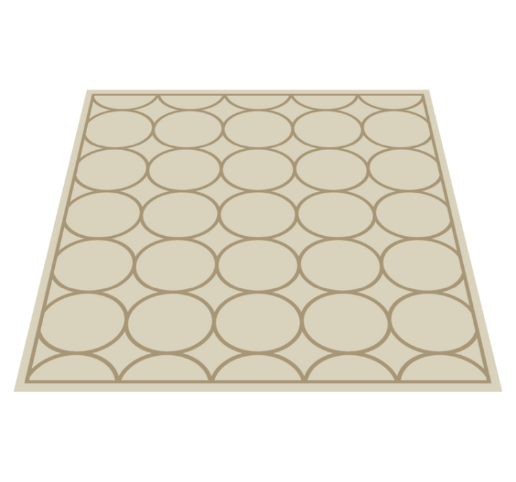 Sandy beige pattern kitchen vinyl rug - TenStickers