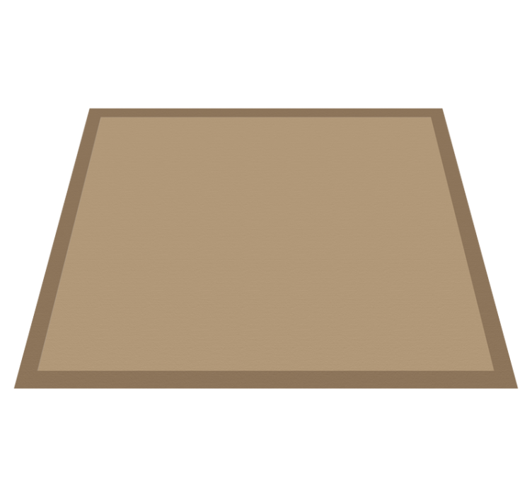 Plain Jute Look dining room vinyl rug - TenStickers