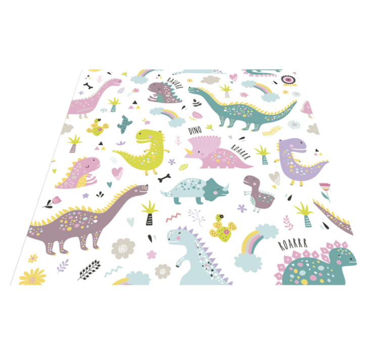 Dinosaur vinyl rug animal vinyl rug - TenStickers