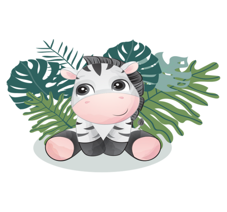 Animal vinyl rug wild africa zebra - TenStickers