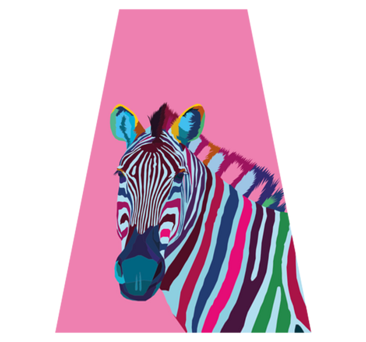 Animal vinyl rug zebra pop art iphone - TenStickers