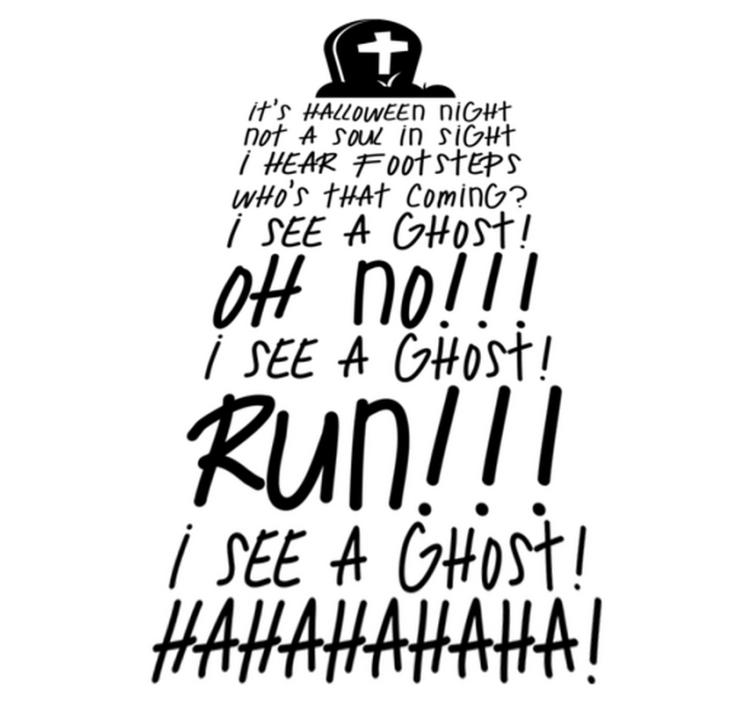 Halloween vinyl rug spooky season anthem - TenStickers