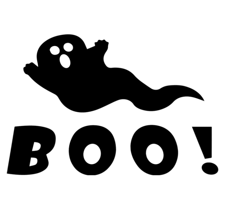 Halloween vinyl rug ghostly boo decoration - TenStickers