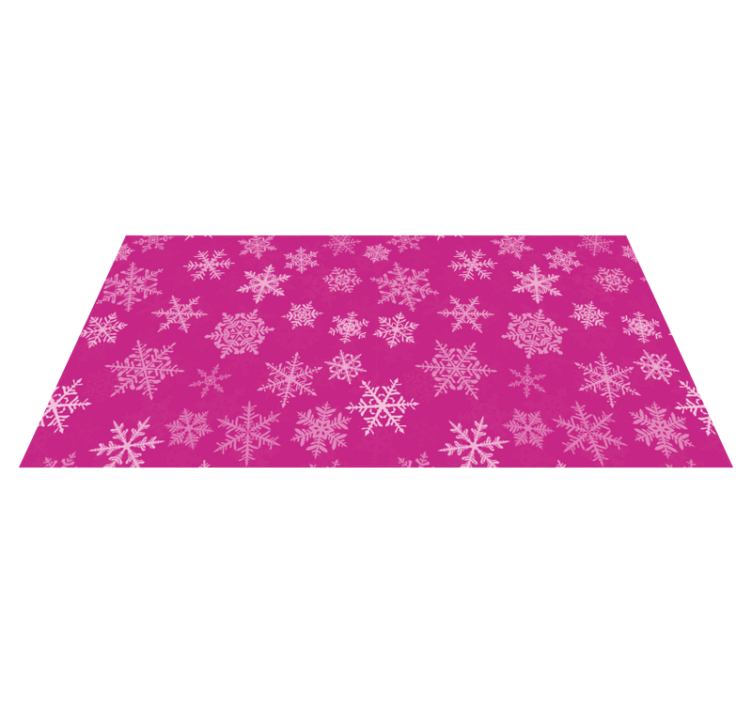 Christmas vinyl rug snowflake pattern overlay - TenStickers