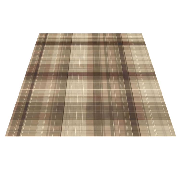 Geometric vinyl rug with textile appearance - TenStickers
