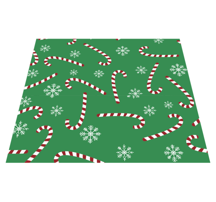 Christmas vinyl rug candy christmas - TenStickers