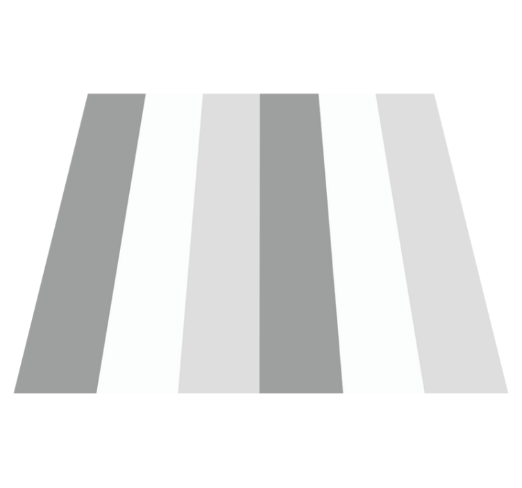 Bedroom vinyl rug classic grey vertical striped design - TenStickers