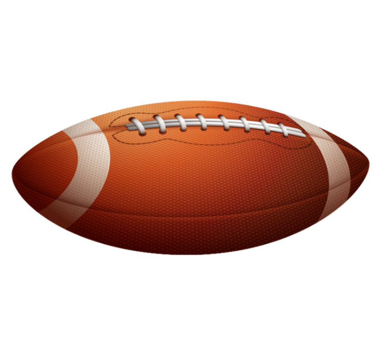 Football Themed game vinyl rug - TenStickers
