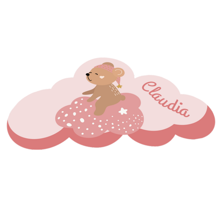 Customizable Cloud custom vinyl rug - TenStickers
