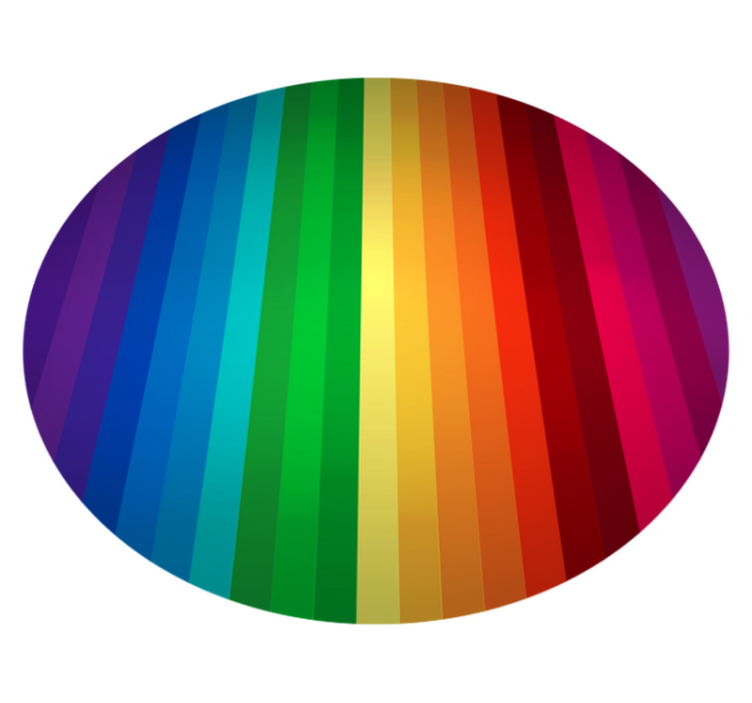 Vinyl rainbow carpet round stripes - TenStickers