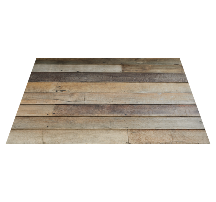 Wooden Plank Detail wood effect vinyl rug - TenStickers