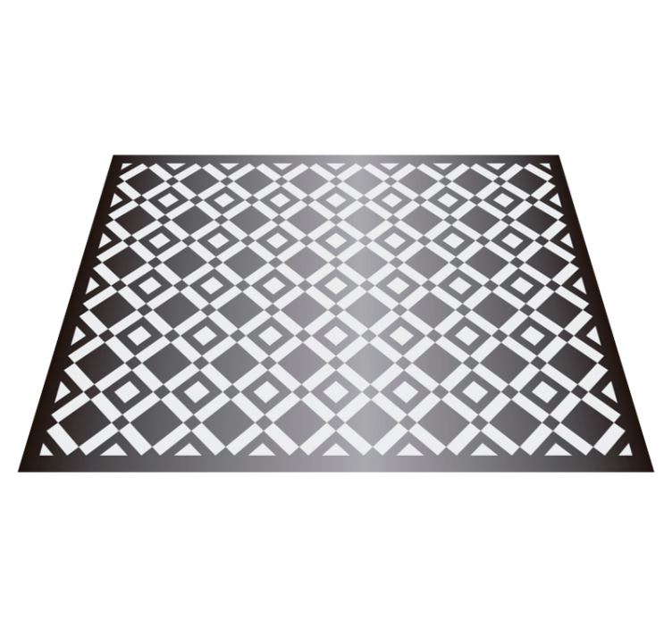 amazing tiles geometric vinyl rug - TenStickers