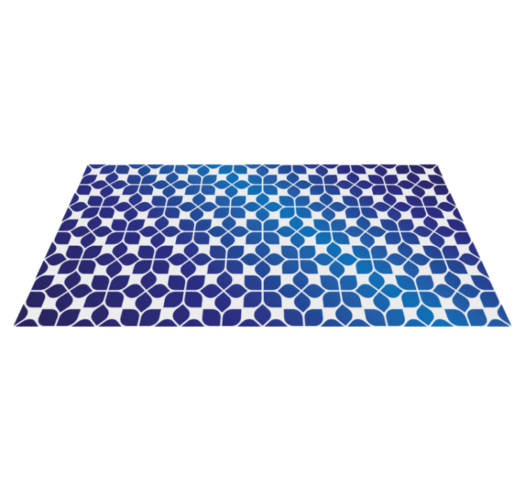 Geometric Fading Tiles geometric vinyl rug - TenStickers