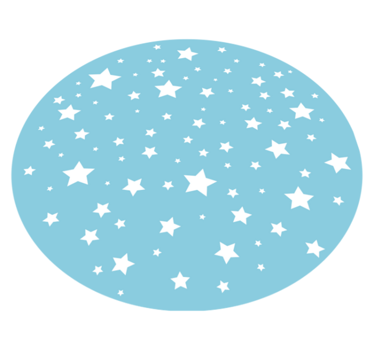 Celestial Starscape star vinyl rug - TenStickers