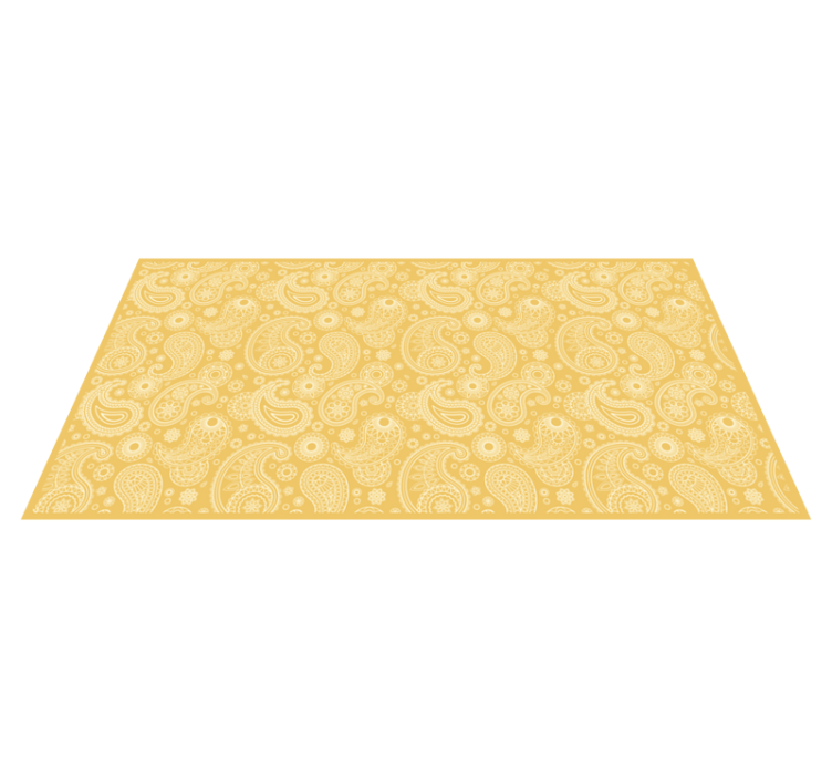 Paisley Intricacy textured vinyl rug - TenStickers