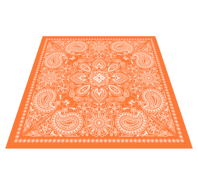Mandala Ornament mandala vinyl rug - TenStickers
