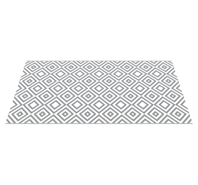 Diamond Patterned Design geometric vinyl rug - TenStickers